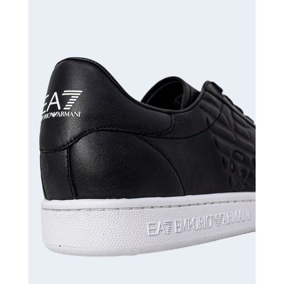 EA7 Emporio Armani Black And White Polyethylene Low Top Men's Sneakers - Picture 5 of 5